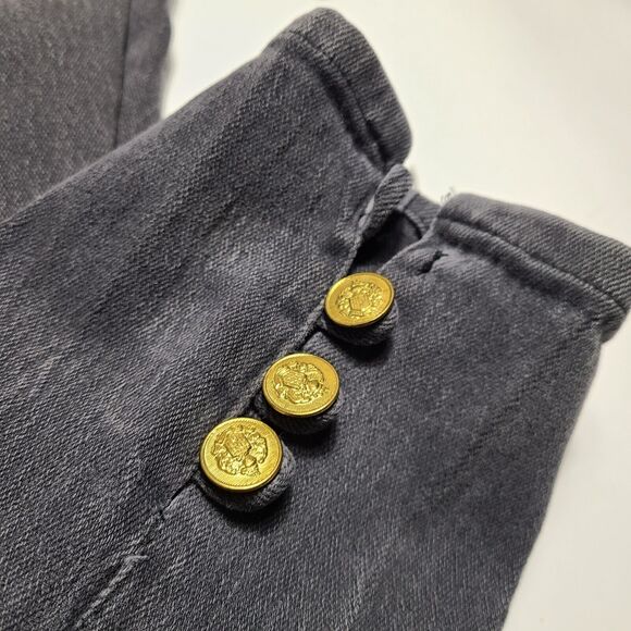 Vintage Gitano Women’s Black Tapered Leg Womens Jeans Size 18Wx32 Distressed 80s - Picture 9 of 9